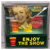 Coca-Cola Plastic Front Light-Up  Sign, 15.5 Inches