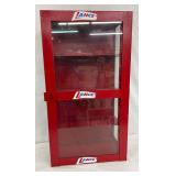 Lance Metal Cabinet with Glass Panels, 14in x 26in