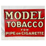 ‘Model Tobacco’, Metal Sgin  19in x 13in