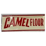 Emb. ‘Camel Flour’ Sign,  24in x 9in