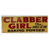 DS Clabber Girl Baking Powder Metal Sign, 34in x 12in
