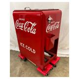 Emb. Coca-Cola Ice Chest, Professionally Restored,  25 Inches Wide