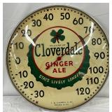 12in Cloverdale Ginger Ale Glass Face Thermometer by T.W. O’Connell & Co.