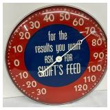 12in Swift’s Feed Glass Front Thermometer