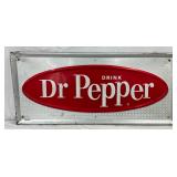 Emb.  Dr Pepper Metal Sign, 27in x 12in