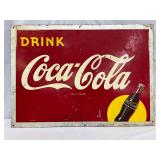  Drink Coca-Cola Masonite Sign, 28in x 20in