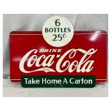 DS Coca-Cola Metal  Sign, 13×10 Inches