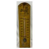  John J. McCloskey High-Efficiency Looms Wooden Thermometer, 5in x 21in