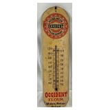 Occident Flour Wooden Thermometer, 4in x 15in