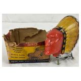 Early Indian Hood Ornament NOS with Org. Box
