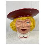 Buster Brown Fiberglass Head Store Display, 24×21 Inches