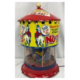 ‘D-Lux Nuts’ Hot Nut Rotating Vending Machine with Circus-Themed Graphics, 13×20 