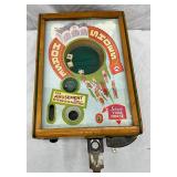 1934 Horse Shoes Racing-Themed Countertop Arcade Game, 10x14 