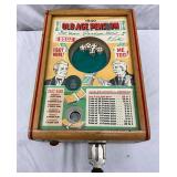 1940 Old Age Pension Tabletop Dice Game by Bally Mfg., Chicago, USA, 10x14 
