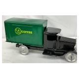 ‘CW Brand Coffee’ Metal Toy Truck, 11 x 5 Inches