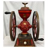 No. 7 Enterprise Manufacturing Co. Double-Wheel Coffee Grinder, 24in Height