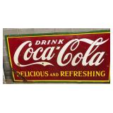 Coca-Cola Delicious & refreshing Porc. Sign, 95in x 48in