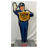 Coca-Cola Policeman Sidewalk Sign, 30in x 62in