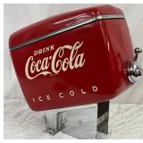 Emb.  Coca-Cola Ice Cold Fountain Dispenser, 18in x 18in