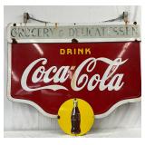 1938 DSP Coca-Cola Sign by Tenn. Enamel Co., 60 x 49 in.