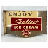 Enjoy Sealtest Ice Cream Flange Sign, 18×12 Inches