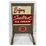 Sealtest Ice Cream Sidewalk Sign, 20in x 32in