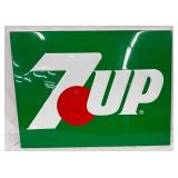 7up Emb. Metal Advertising Sign, 30in x 23in