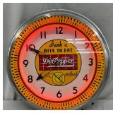 Dr Pepper Pinwheel Neon Clock, 20 inches