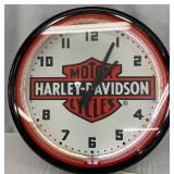 Harley-Davidson Neon Clock, 20 inches