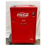 Coca-Cola Vendo Turn Top Bottle Box Cooler, Professionally Restored 