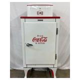 GE Coca-Cola Fishtail Porcelain Refrigerator, Restored