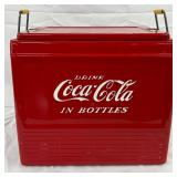 Coca-Cola Metal Cooler with Lift-Out Tray, Measures 18in x 17in