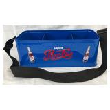 Emb.  Pepsi-Cola Metal Stadium Carrier with Compartments and Strap, Restored, 8×17 Inches