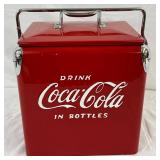 Coca-Cola Metal Cooler,  Professionally Restored, 12in x 14in