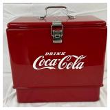 Coca-Cola Metal Drink Box Cooler, Professionally Restored, 16×15 Inches