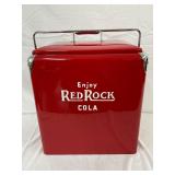 Red Rock Cola Metal Cooler with Chrome Accents, Professionally Restored, 18×20 