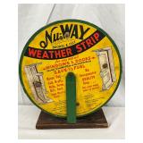 Nu-Way Weather Strip Early Spinner Store Display, Masonite, 13×14 Inches