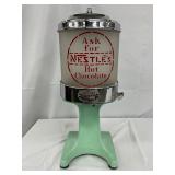 Early Arnold No. 20 Malted Milk Dispenser Featuring Nestle’s Hot Chocolate Branding, 7×18 