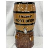 Stearns’ Root Beer Ceramic Cookie Jar, 15in x 7in