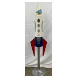 Rocket Gumball Machine Measuring 64 Inches