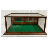 Early Oak Countertop Display Case, 32in x 25in