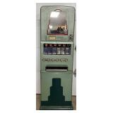 Early Green Metal Candy Machine with Mirror Panel, 23in x 70in