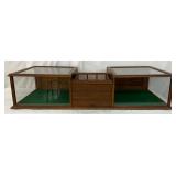 Early Oak Countertop Display Case by The Sun Mfg. Co., Columbus, Ohio, 52x23x12 