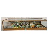 Oak Countertop Display Showcase by Pittsburgh Show Case Co., 68x26x14in, with Product