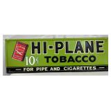 Hi-Plane Tobacco Embossed Tin Advertising Sign, 35in x 12in