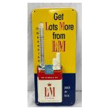 Emb. L&M Filters Thermometer, 5in x 12in