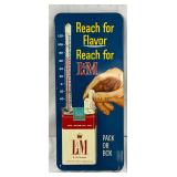 Emb. L&M Cigarettes Metal Thermometer, 6×13 