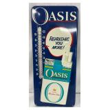 Emb. Oasis Filter Cigarettes Metal  Thermometer, 6 x 13 in.