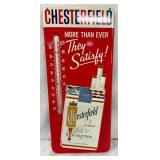 Emb. Chesterfield Cigarettes Thermometer, 6 x 14 Inches