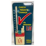 Emb. L&M Cigarettes Thermometer,  6 x 13 Inches